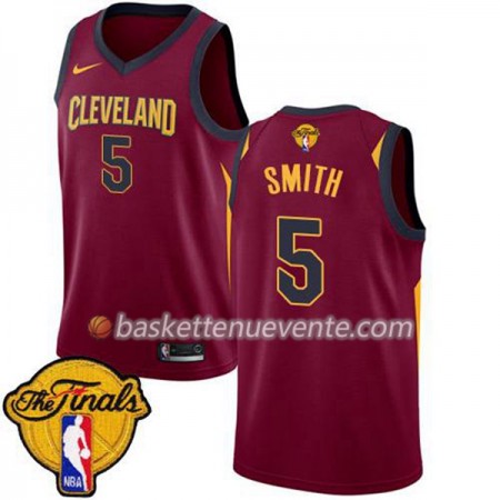 Maillot Basket Cleveland Cavaliers J.R. Smith 5 2018 NBA Finals Nike Rouge Swingman - Homme